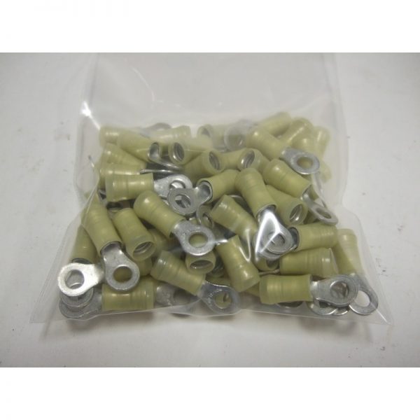 35109 PIDG Terminal Lug 12-10 AWG Size 10 Stud MS25036-112 (50 ea) Mfg: Amp Tyco Condition: New