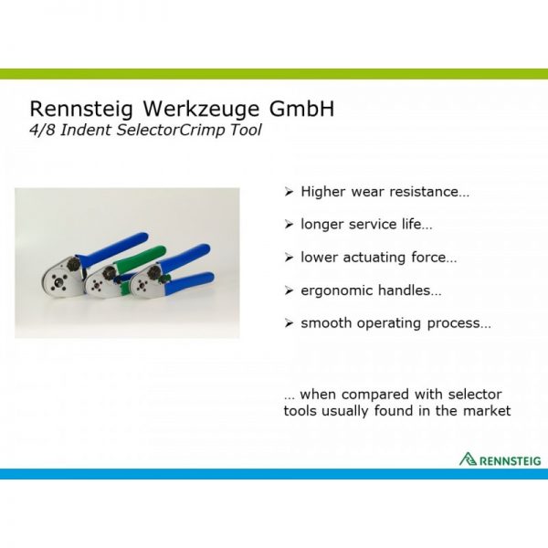 8728 0000 6 M22520/7-01 Crimp Tool Mfg: Rennsteig Condition: Factory New