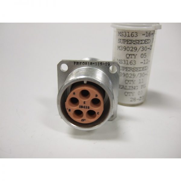 FRF0A18-11S-19 Connector Mfg: ITT Cannon Condition: New Surplus