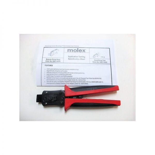 63811-6300 Crimp Tool Mfg: Molex Condition: Used