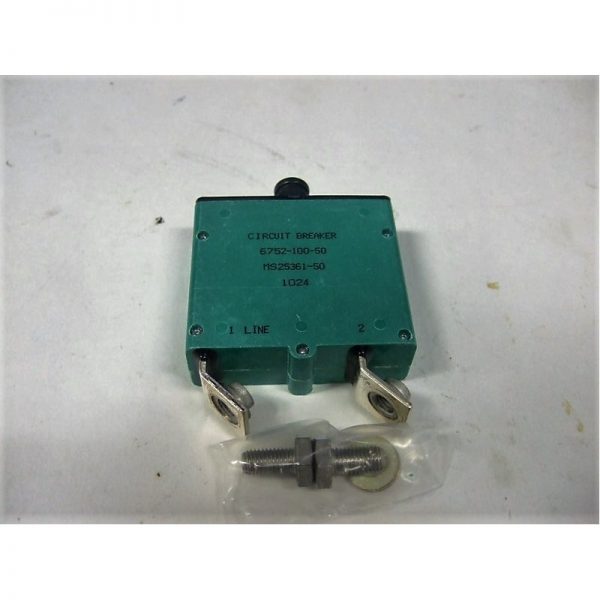 6752-100-50 MS25361-50 Circuit Breaker Mfg: Klixon Condition: New Surplus