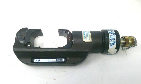 TBM15  Hydraulic Crimp Head  Mfg: Thomas & Betts  Condition: Used