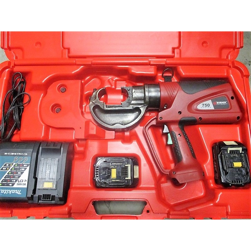 PAT750LI Patriot 18V Hydraulic 12 Ton Crimp Tool Mfg Burndy Condition Used