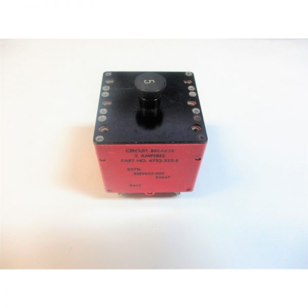 6752-322-5 Circuit Breaker Mfg: Klixon Condition: New Surplus