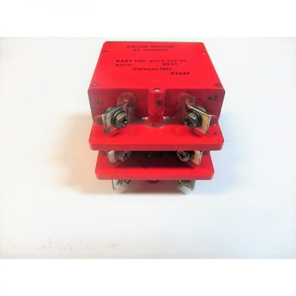 6752-322-25 Circuit Breaker Mfg: Klixon Condition: New Surplus
