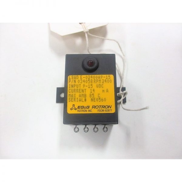 034058RPM2400 Low Speed Detector Mfg: Roton Condition: New Surplus