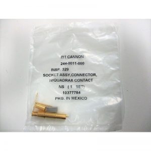 244-0011-000 Coax Connector Mfg.: ITT Cannon Condition: New Surplus