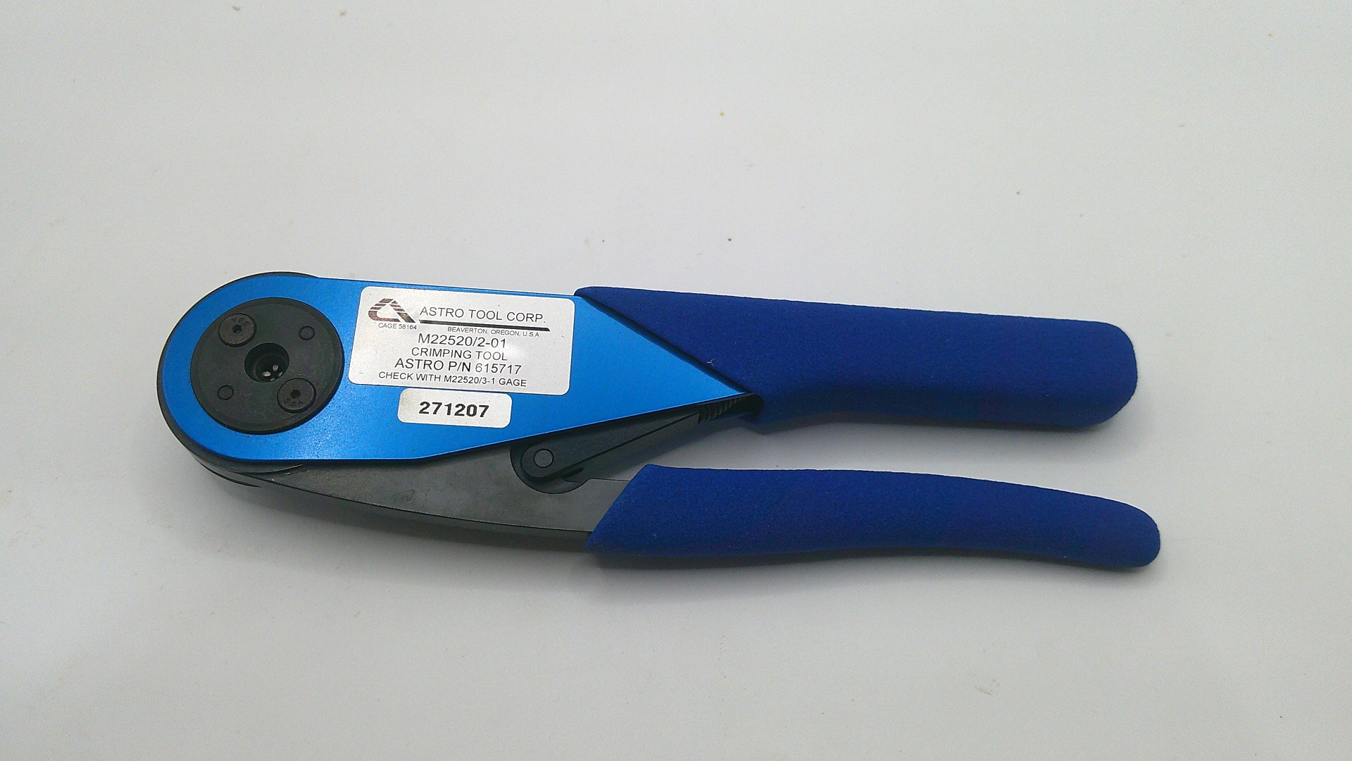 615717 Crimp Tool M22520/2-01 Mfg. Astro Cond. New Surplus - Image 2