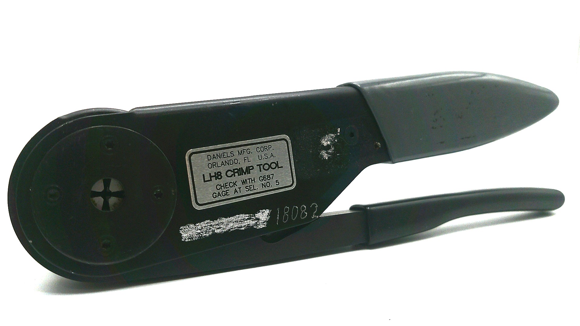 LH8 Crimp Tool w/ LH281 Turret Head Mfg: Daniels Cond. Used - Image 2