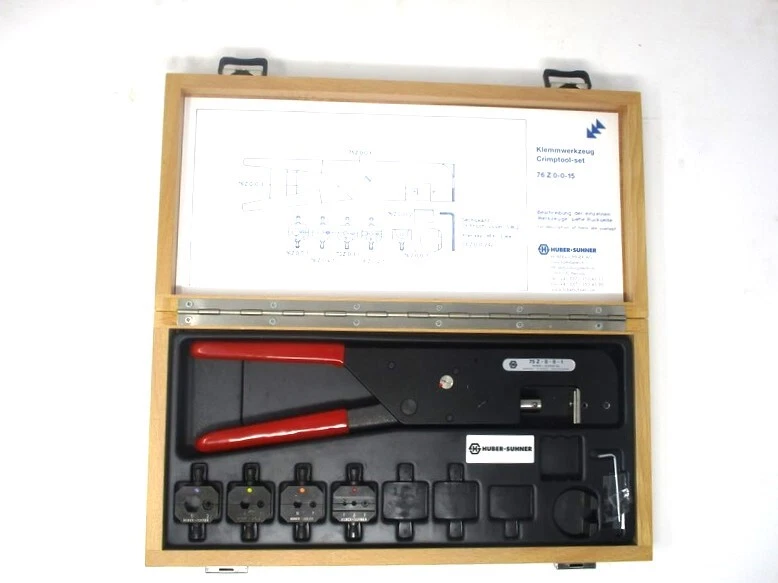 76 Z-0-0-15 Crimp Tool Mfg. Huber+Suhner Condition: New Surplus