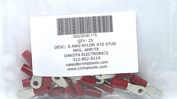 MS25036-115 Terminal 25 pcs Mfg. Amp/TE Condition: New Surplus