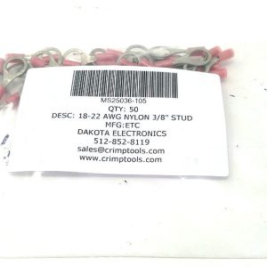 MS25036-105 Terminal 50 pcs Mfg.: ETC Condition: New Surplus