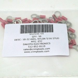 MS25036-104 Terminal 50 pcs Mfg.: ETC Condition: New Surplus