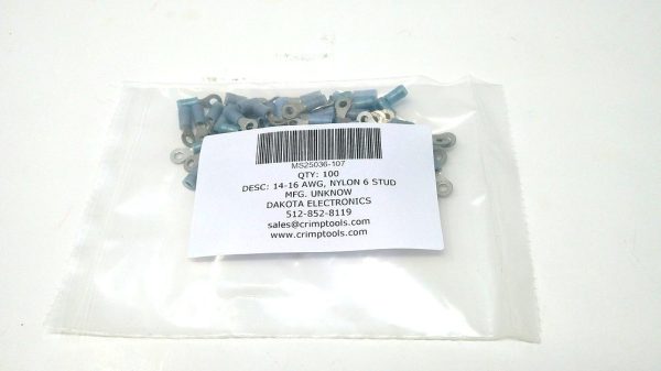 MS25036-106 Terminal 100 pcs Mfg.: Unknow Condition: New Surplus