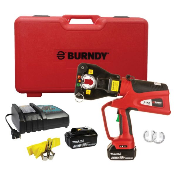PAT81K2U03KA2 Patriot 18V Lithium-Ion 4-Point 6 Ton Hydraulic Crimp Tool  Mfg: Burndy  Condition: Factory New