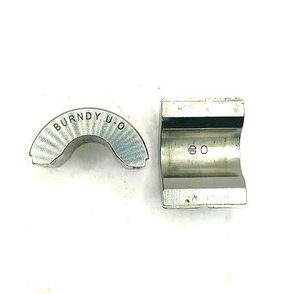 U-O Stainless Steel Crimp Die Mfg: Burndy Cond. Used