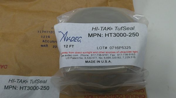 HT3000-250 HI-Tak Tuf Seal Tape Mfg. AVDEC Condition: New Surplus