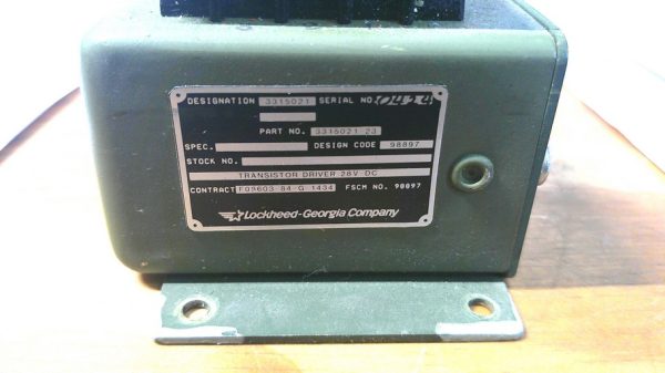 3315021-23 Transistor Mfg: Lockheed Condition: New Surplus