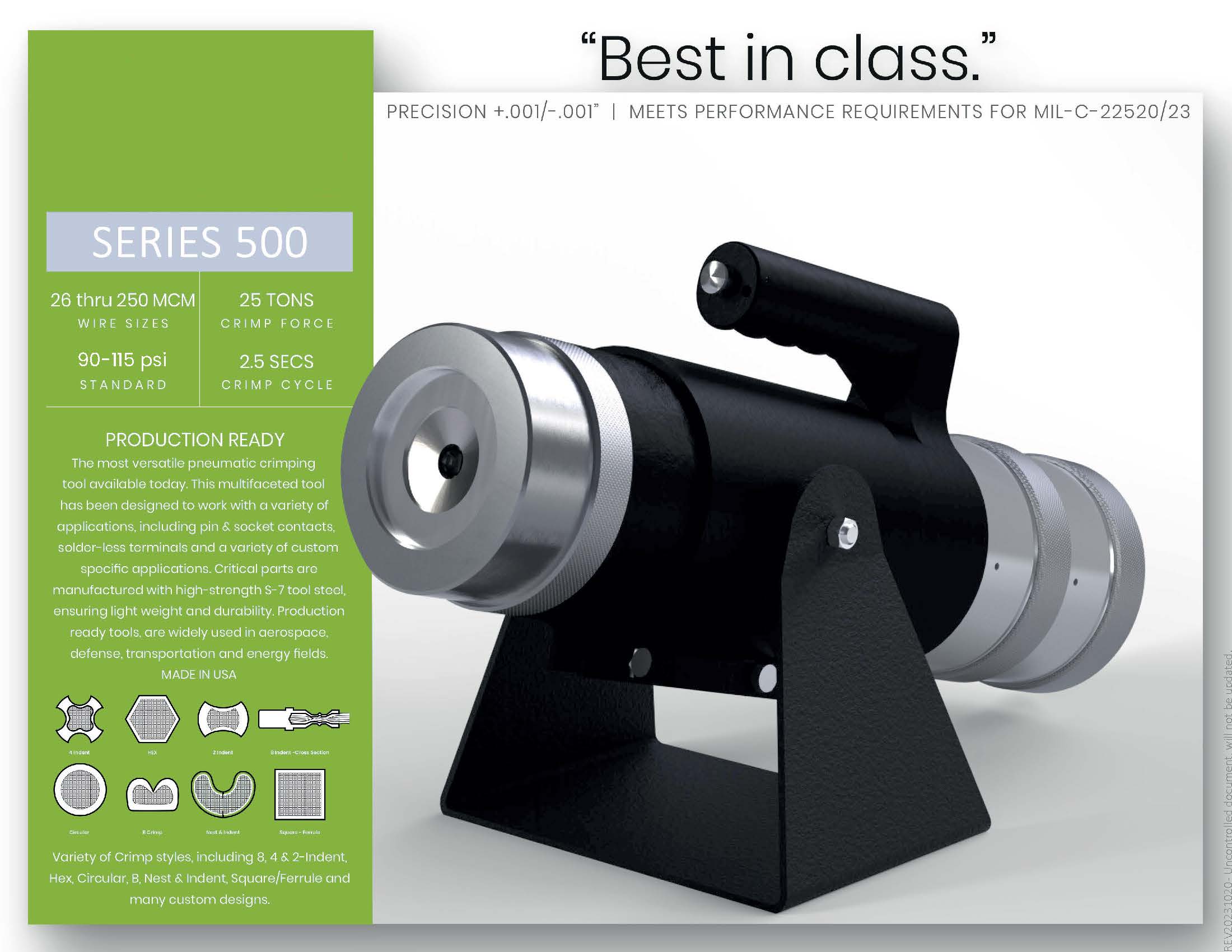 P-500-D-1EC Crimp Tool Mfg. Rennsteig Tools Condition: Factory New - Image 2