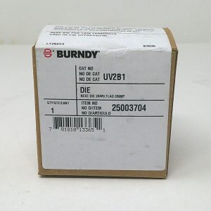 UV2B-1 Crimp Die Mfg: Burndy Condition: Factory New